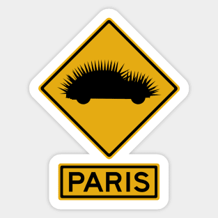 Cars That Ate Paris Road Sign Sticker